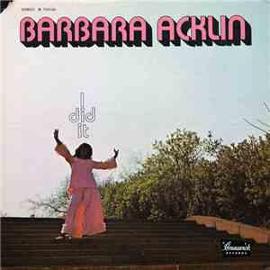Barbara Acklin - I Did It download mp3 flac