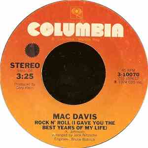 Mac Davis - Rock N' Roll (I Gave You The Best Years Of My Life) / Emily Suzanne download free