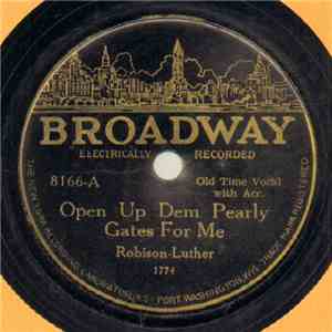 Robison - Luther / Frank Luther  - Open Up Dem Pearly Gates For Me / A Mother's Plea download mp3 flac